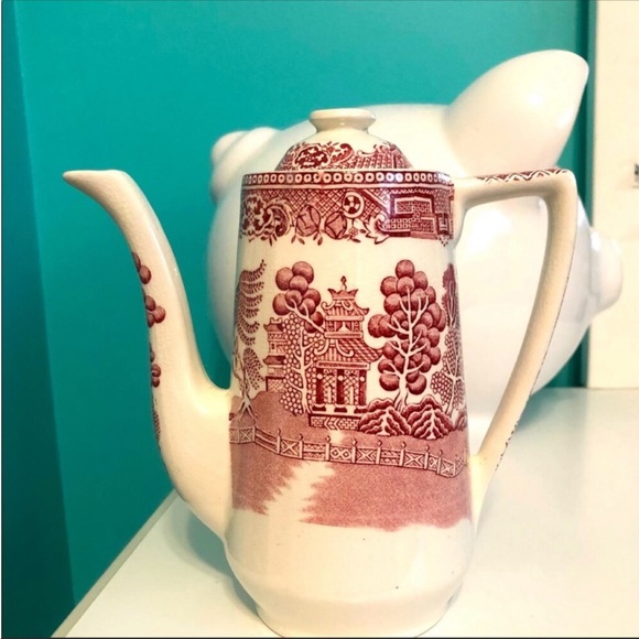 Swinnertons old willow RED tea set - Picture 3 of 7